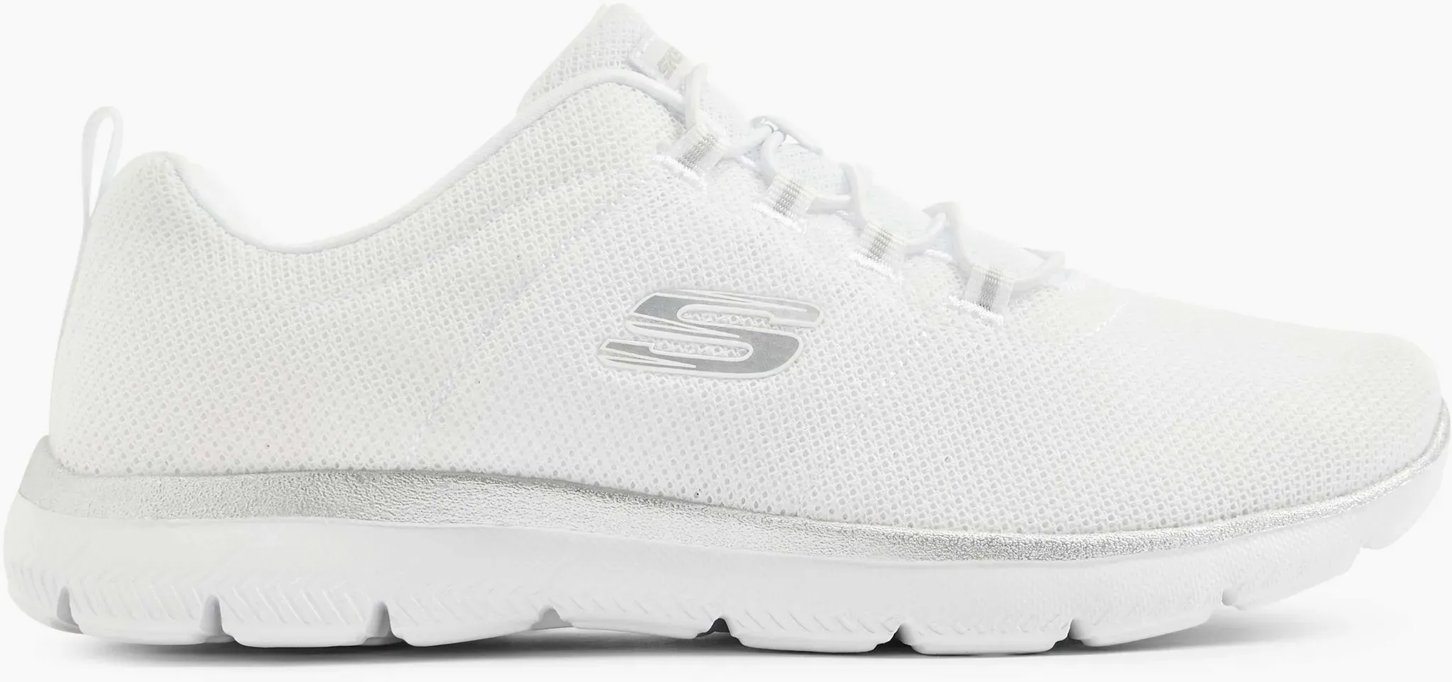 Skechers Pure Genius Optimistic Mix Slip On Sneaker Weiß, Damen, Größe: 39, Material: Textil - Skechers Pure Genius Optimistic Mix Slip On Sneaker Weiß, Damen, Größe: 39, Material: Textil - woman - Weiss