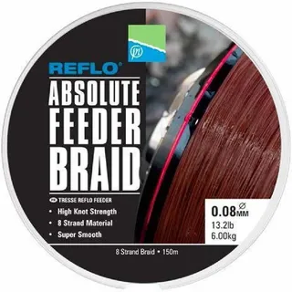 Preston Innovations Preston Absolute Feeder Braid - Red - 0.100 mm