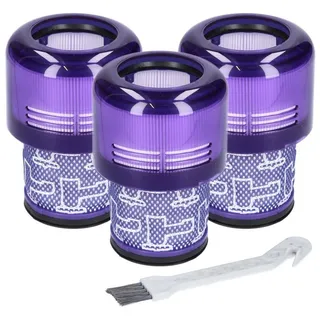 McFilter | 3x Filter geeignet für Dyson V11 V15 SV14 SV22 Absolute Animal Extra Pro Detect Torque Drive Akku Staubsauger, Ersatz Vakuumfilter als Alternative für 970013-02, 97001302