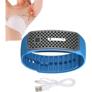 Matteo Ultraschall-Körperform-Armband, Lymphdrainage, magnetisches Armband mit Ring, fördert die Durchblutung, magnetisches Lymph-Detox-Armband für alle Männer und Frauen (blau)