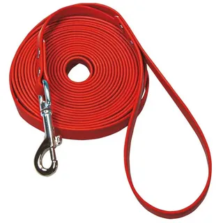 Schecker Schleppleine Biothane® Schleppleine mit Handschlaufe 10m / 9 mm, Biothane (1-tlg), mit Handschlaufe rot