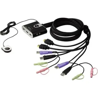 ATEN CS692-AT 2 Port KVM-Umschalter HDMI USB 1920 x 1200 Pixel