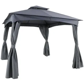Primaster Ersatzdach Pavillon 300 x 300 cm Grau
