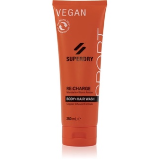 Superdry RE:charge Duschgel für Haare und Körper für Herren 250 ml