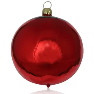 Lauschaer Glas Christbaumschmuck Christbaumschmuckkugeln in verschiedenen Farben und Größen rot Ø 7 cm