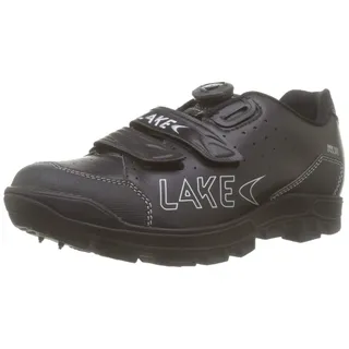 Lake MX168 Enduro Black/Silver Regular-40, Unisex-Erwachsene, Schwarz/Silber, 40 EU, Schwarz Silber, 40 EU