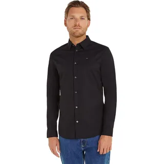 Tommy Jeans Original Stretch Slim Fit Langarmhemd Tommy Black XL