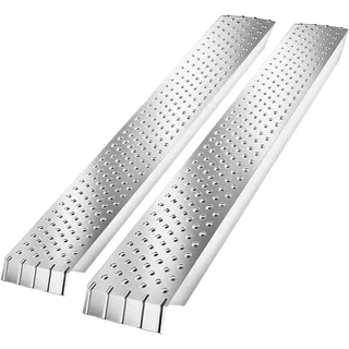 Tectake tectake® Auffahrrampen, 2er Set, rutschfeste, perforierte Oberfläche, 160 x 23 x 4,5 cm