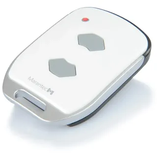 Marantec Digital 572 Handsender 868 MHz, kleine 2-Kanal Funk-Fernbedienung/Garagentoröffner für Marantec Garagentorantriebe, Weiß