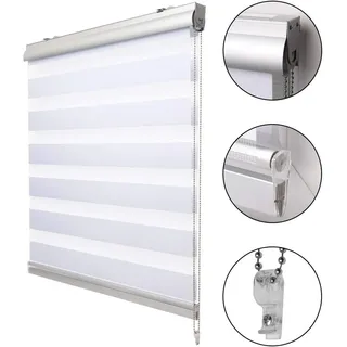 Sol Royal Doppelrollo SolDecor DK9 140 x 220 cm Weiß