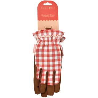 Burgon & Ball Handschuhe aus der Farbkollektion, Rot kariert