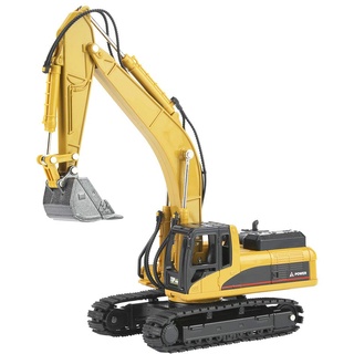 Bagger Spielzeug, Engineering Bagger Modell Spielzeug 1:50 Legierung Sammlermodell Baustelle Fahrzeuge Montage Construction Engineering Baufahrzeug Auto Bruder Bagger