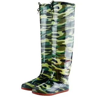 Watstiefel Camouflage Watstiefel Für Männer Frauen Hüftstiefel Leichtgewichtige wasserdichte Anti-Rutsch-Regenstiefel Für Angeln Jagd(39 EU) - 39 EU