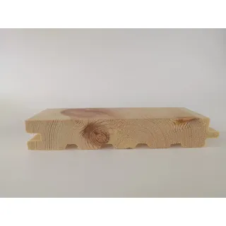 Hobeldielen 21x142 mm Länge 80 cm nordischer Kiefer Fußbodenbretter Massivholzdiele Nut & Feder gefast