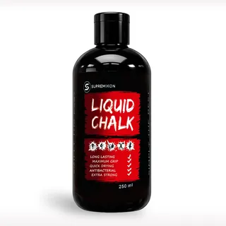 SUPREMIKON Liquid Chalk – Flüssigkreide für extra Grip beim Bouldern, Gewichtheben, Calisthenics, Klettern, Crossfit & Pole Dance – Schnelltrocknend & Langanhaltend | Magnesia fürs Gym (250 ml)