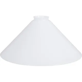 H4L Schusterschirm Ø 300mm weiß Ersatzglas Lampenglas Glasschirm rund