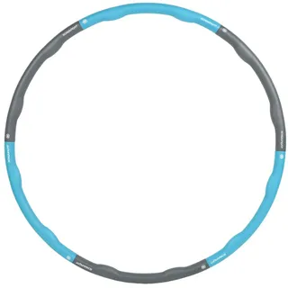 Schwungfit Hula-Hoop-Reifen 1,5 Kg Wellendesign mit 100cm Durchmesser (Hula Hoop Fitness Reifen für Erwachsene und Kinder), mit Schaumstoff Polster & Massagefunktion blau