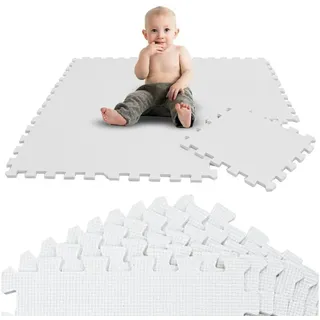 LittleTom 9 Teile Spielmatte Baby Puzzlematte ab Null - 30 x 30 cm Krabbelmatte Bodenmatte Kinder - Puzzle Teppich Kinderzimmer Matte - Outdoor Bodenschutzmatte Spielteppich - EVA Schaumstoff Isomatte