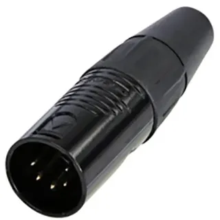 Rean AV RC5M-B XLR-Steckverbinder Stecker, gerade Polzahl: 5