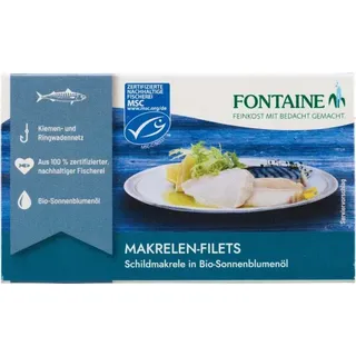 Fontaine Makrelen-Filets in Bio-Sonnenblumenöl