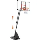 Basketballkorb Outdoor Basketballkorb mit Ständer 232–305 cm Höhenverstellbar, Φ 483 mm Basketballständer mit Rädern, Basketball-Set für Kinder & Erwachsene Ständer & Befüllbarer Basis Schwarz