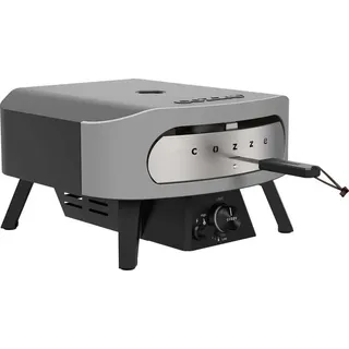 Gas-Pizzaofen - COZZE - 13" - 90430 - 6 kW - 50 x 50 x 29,5 cm - Bis zu 450 °C - Inkl. Thermometer - Tür