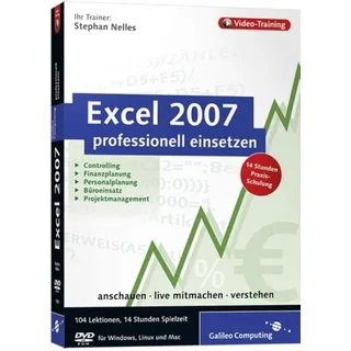 Excel 2007 professionell einsetzen. Das Video-Training für Controlling, Finanzplanung, Personalplanung, Büroeinsatz und Projektmanagement | Zustand: Neu & original versiegelt