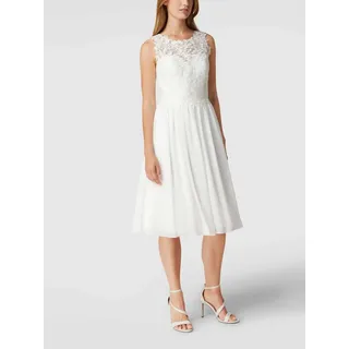 Brautkleid mit floraler Spitze, Offwhite, 32