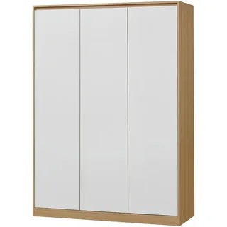 [en.casa] Kleiderschrank Bastheim 176x120x52 cm 4 Fächer