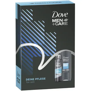 Dove Men+Care Geschenkbox Clean Comfort Pflegeset mit Duschgel und Deospray (250ml +150ml) 1 Stück