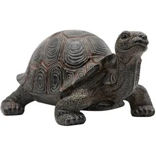 ZICOM Design Dekofigur Schildkröte Turtle Tierfigur für Terrasse, Garten, Teich und Balkon grau wetterfest Außen LxBxH 10,5x6,5x5,5cm Figur Polyresin