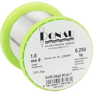 Donau Elektronik Stannol HS10 2510 Lötzinn, bleifrei Spule Sn95,5Ag3,8Cu0,7 250g 1mm