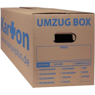 20 Stk. Umzugskartons 620 x 300 x 330 mm doppelter Boden Umzug Karton Ordnerkarton
