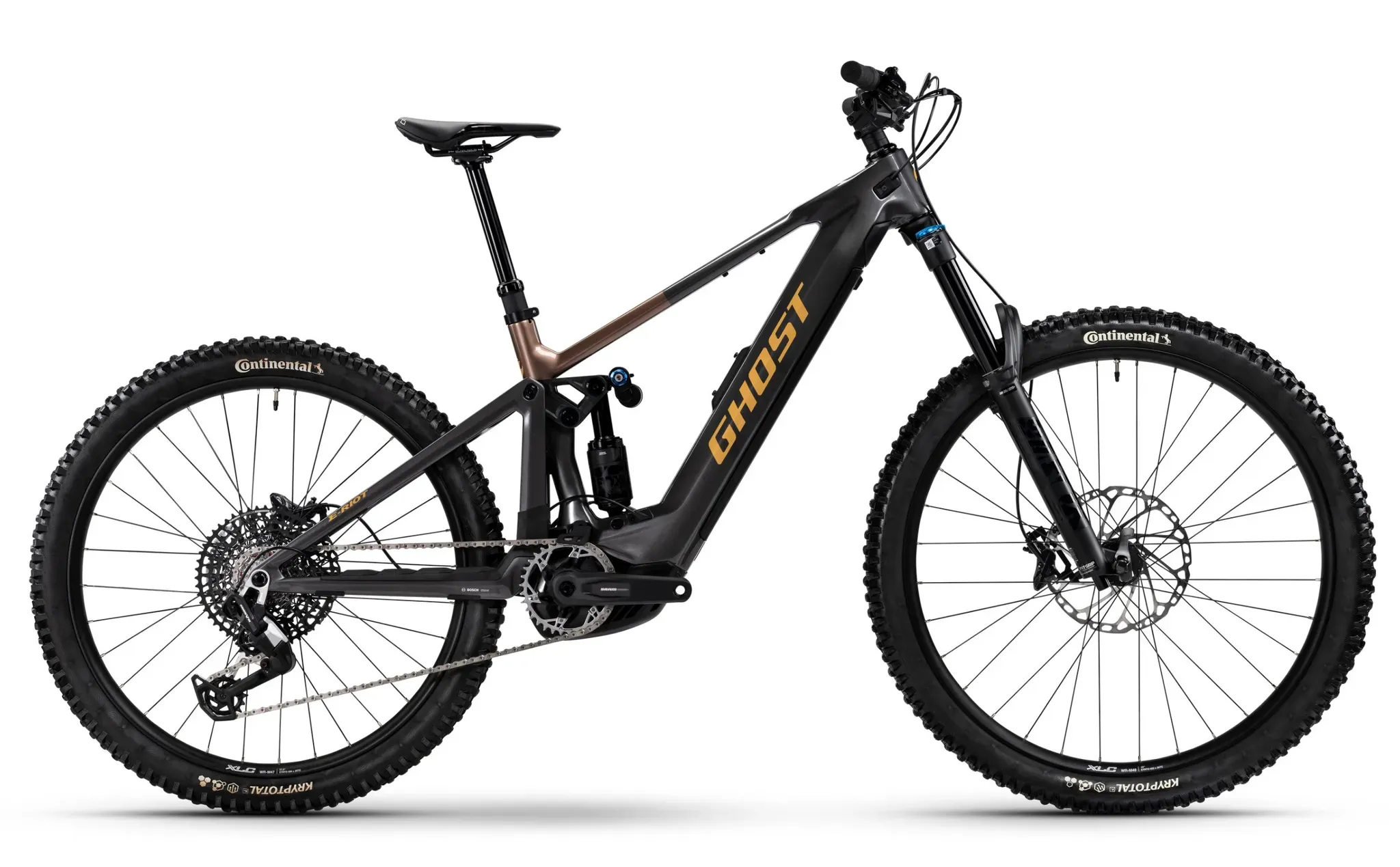 Ghost E-Riot Pro Performance CX 800Wh - L - heavy metal/deep coffee