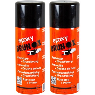 Brunox 2X Epoxy Rostumwandler Rostschutz Roststopp Grundierung Grundierer 400 ml