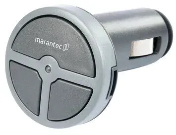 Marantec Digital 323, Handsender für den Zigarettenanzünder 3-Kanal, 868 Mhz Multi-Bit - grau