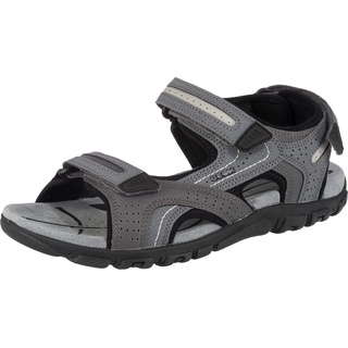 GEOX Herren U Sandal Strada D Riemchensandalen, Grau Stone Lt Grey,43 EU