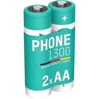 Ansmann Akku Mignon AA 1300 mAh 1,2V 2 Stück