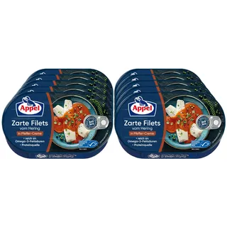 Appel Heringsfilet Pfeffer-Creme 200 g, 10er Pack
