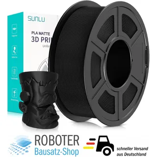 Sunlu PLA Matte Filament Black 1.75mm 1kg