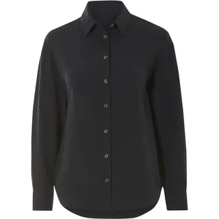 esmara® Damen Bluse langarm Musselin (Schwarz, 40)