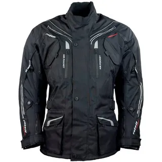 ROLEFF RACEWEAR roleff Motorradjacke mit Sicherheitsstreifen, schwarz