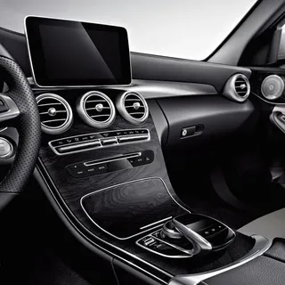 Mercedes-Benz C-Klasse 205 Abdeckblende Mittelkonsole Holz Esche schwarz A205680