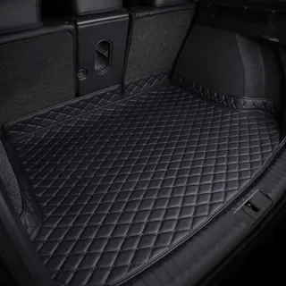 RuiYiL Car Leather Boot Mats für 2020-2022 Mercedes-Benz CLA 250, CLA 35, CLA 45, Antirutsch Auto Kofferraum Cargo Schutzmatte Non-Slip Dustproof Protective Mat Schutzmatten Zubehör,A/Black