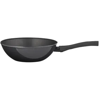 KHG Energiespar Wok  Signature Collection , schwarz , Stahlblech Ø: 26