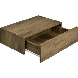 [en.casa] Nachtschrank Oslo 46 x 30 x 15 cm Braun