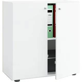 VCM Lona Aktenschrank 70 x 40 x 74 cm weiß