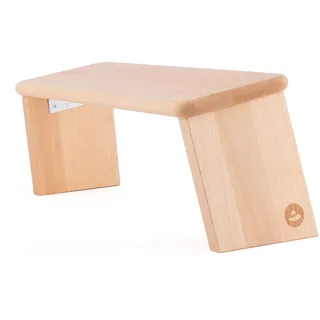 Bodhi Meditationsbank Klappbar | Yoga Hocker aus Holz | Kniesitz Medibank für eine Tiefe Meditation | Ergonomische Yoga Bank | Tragbarer Meditationshocker | Yoga Zubehör zum Knien | Lhasa