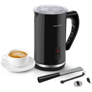 VickyHome 4 In 1 Milchaufschäumer, Milchaufschäumer Elektrisch Milk Frother 140-430ml, Antihaftbeschichtung Milchschäumer Elektrisch für Heißer & Kalter Milchschaum mit 4 Modi Milch Frother für Latte