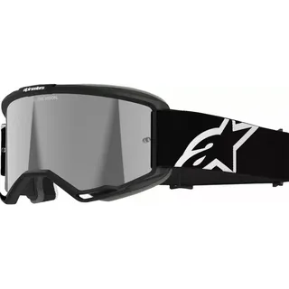 Alpinestars Alpinestars, Herren, Sportbrille, Goggle Vision 5 Corp Blk (Schwarzer Spiegel Silber, Black Mirror, Silver), Schwarz